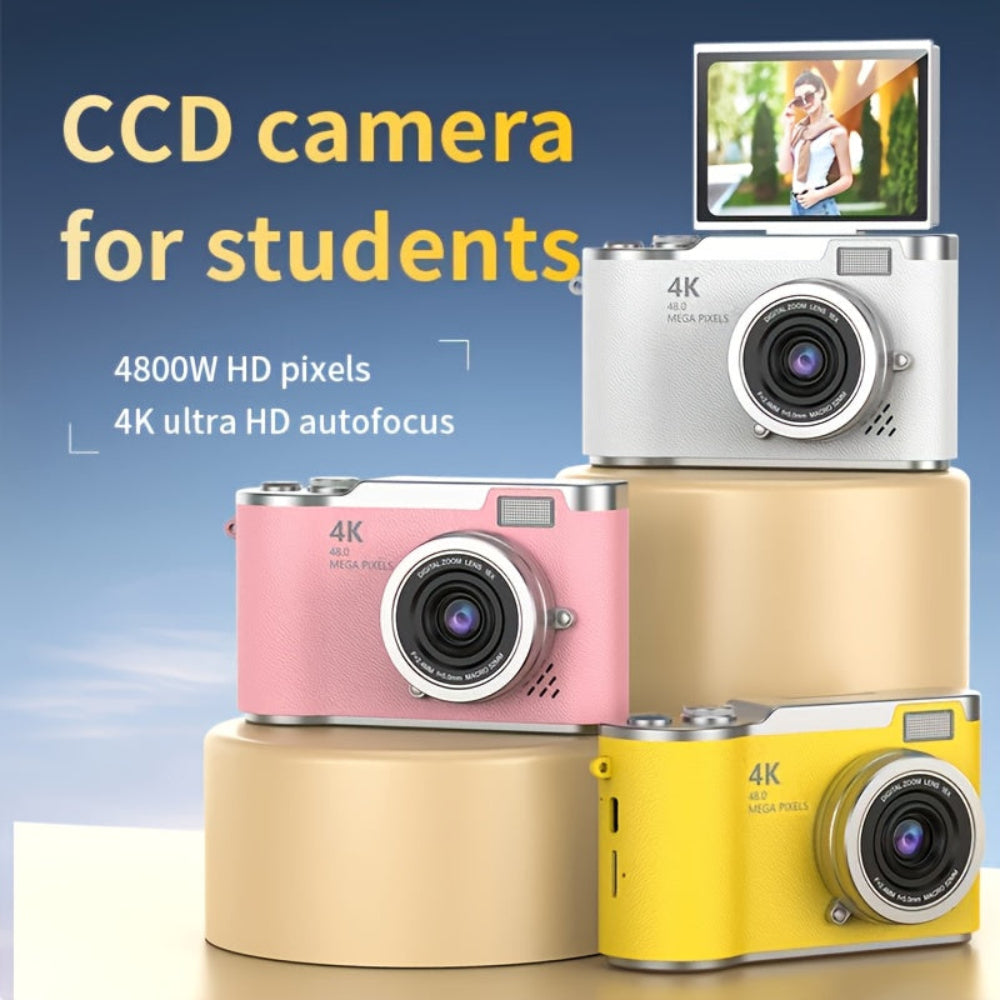 4K Flip-Screen Vlogging Digital Camera