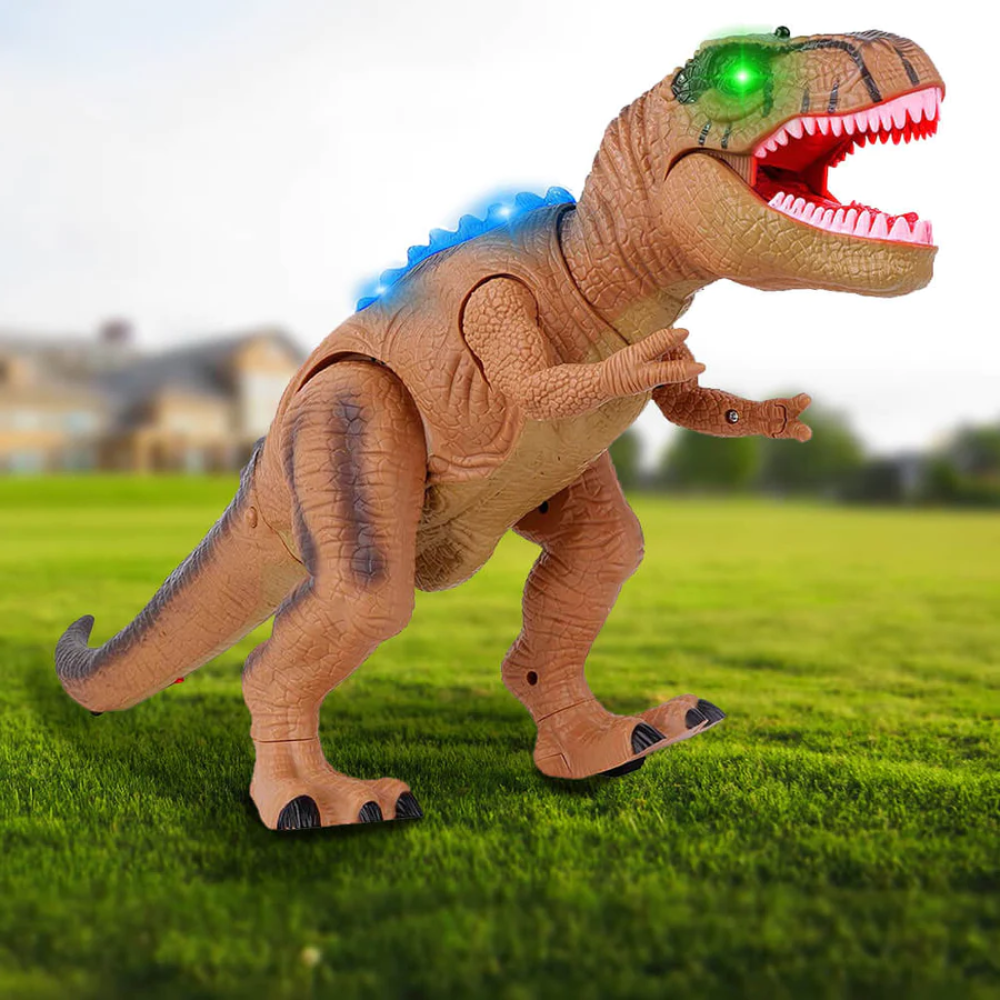 Remote-Controlled Walking and Roaring Dinosaur Figure