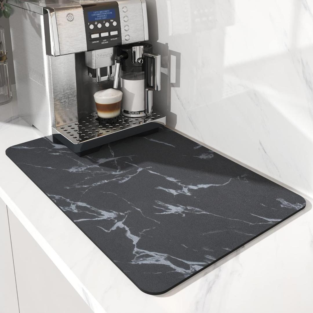Absorbent Coffee Bar Counter Drying Mat