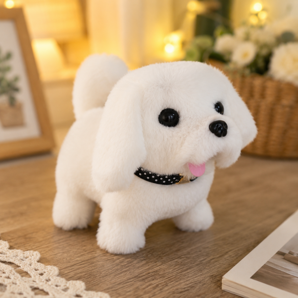 Interactive Electronic Puppy Plush with Robotic Movement