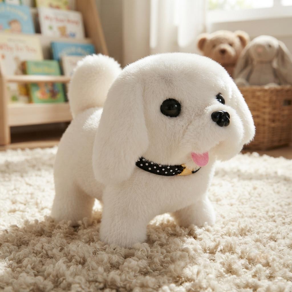 Interactive Electronic Puppy Plush with Robotic Movement