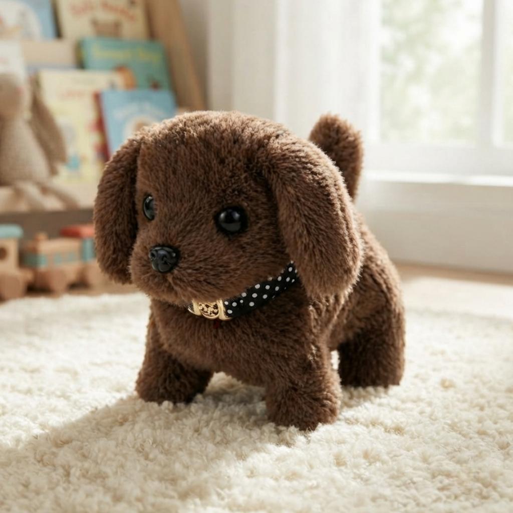 Interactive Electronic Puppy Plush with Robotic Movement