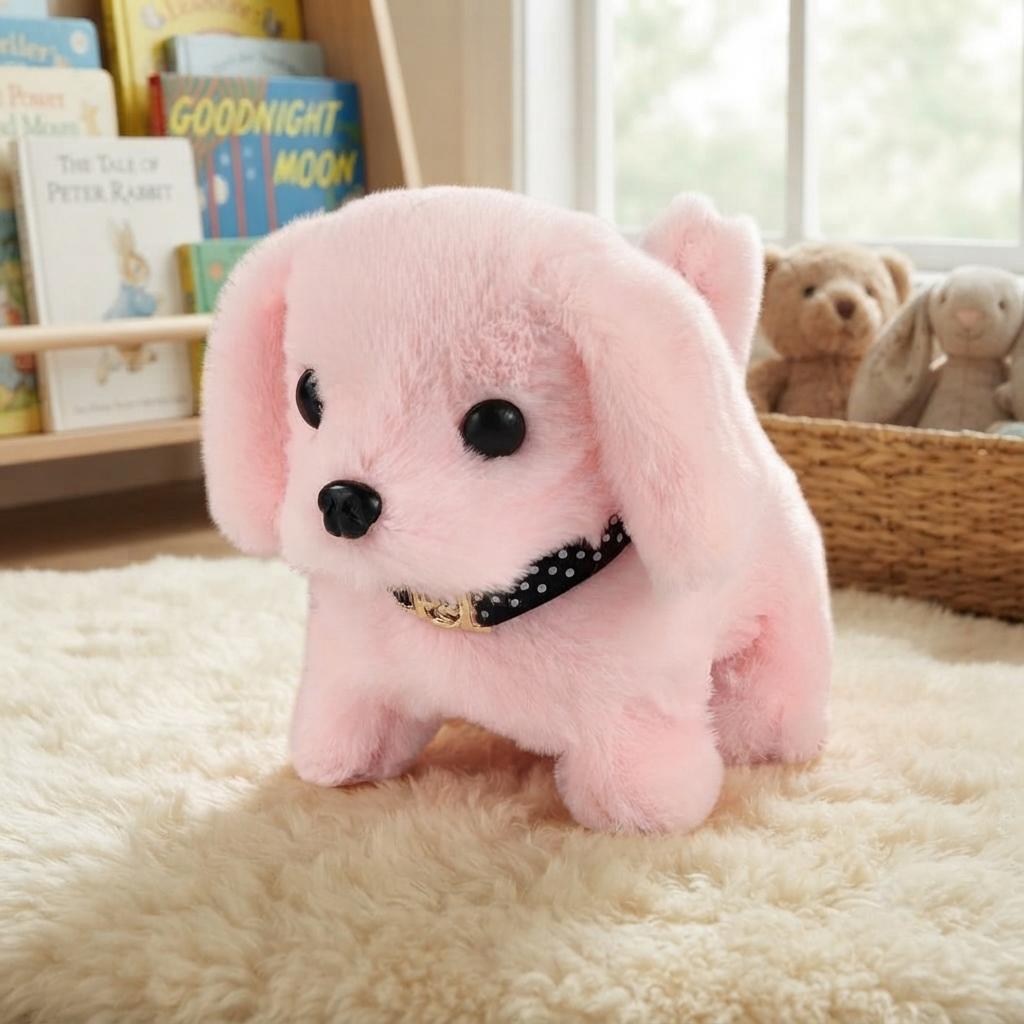 Interactive Electronic Puppy Plush with Robotic Movement
