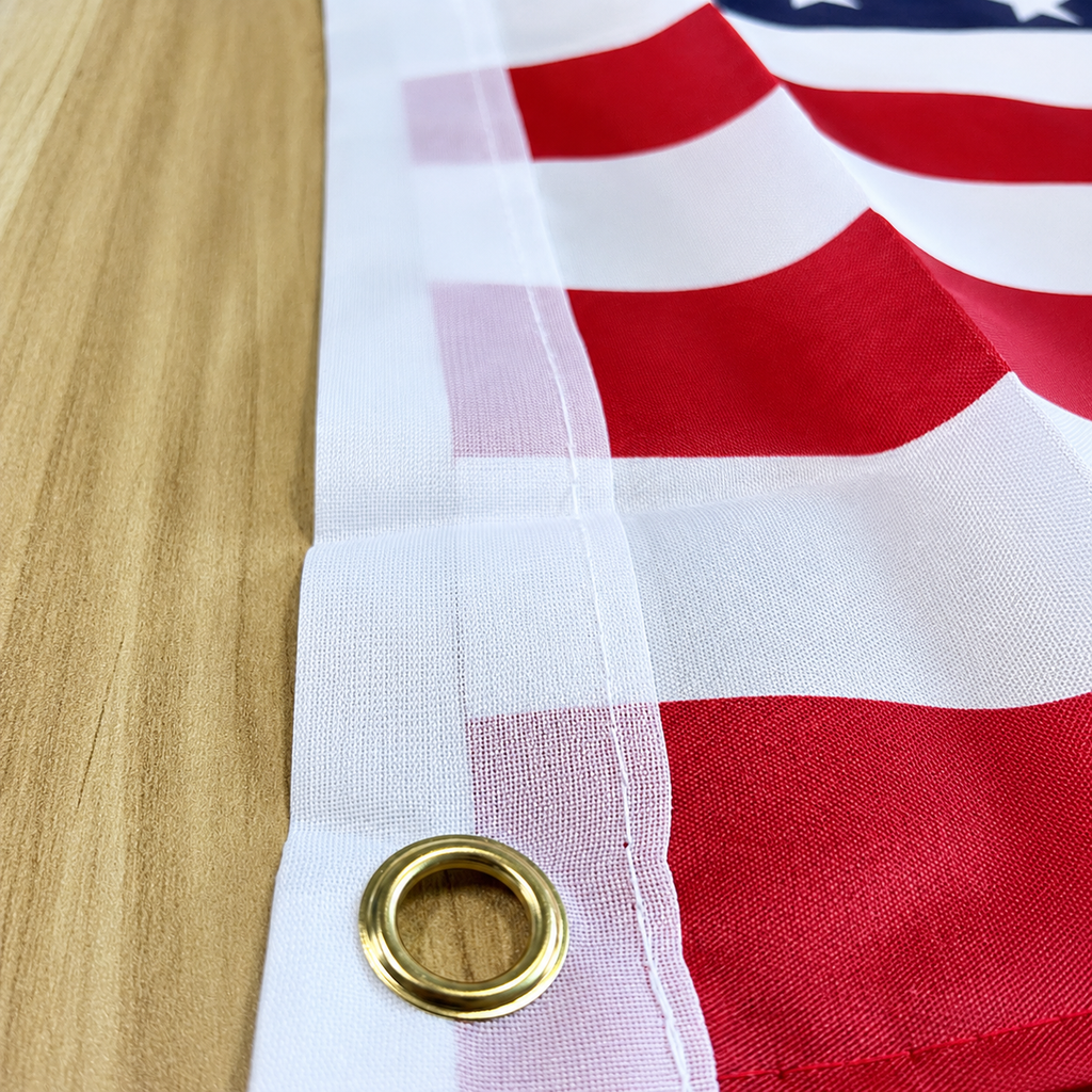 Heavy-Duty Patriotic Outdoor Wall Flag Display