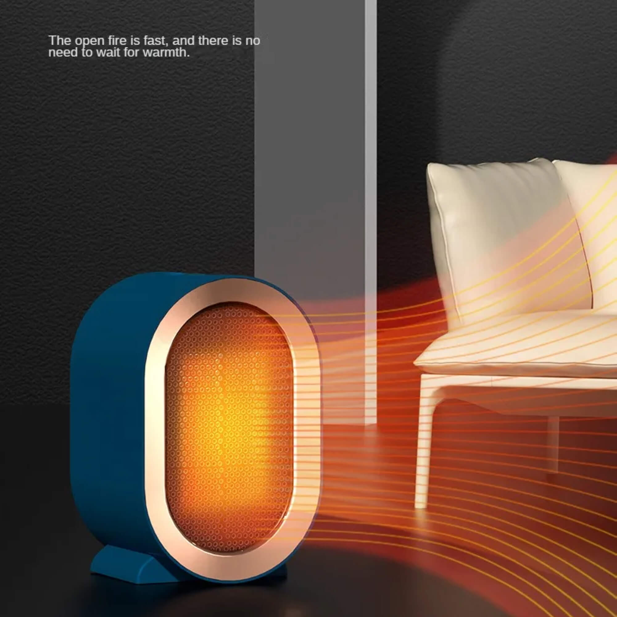 Portable Ceramic Space Heater for Efficient Room Warmth