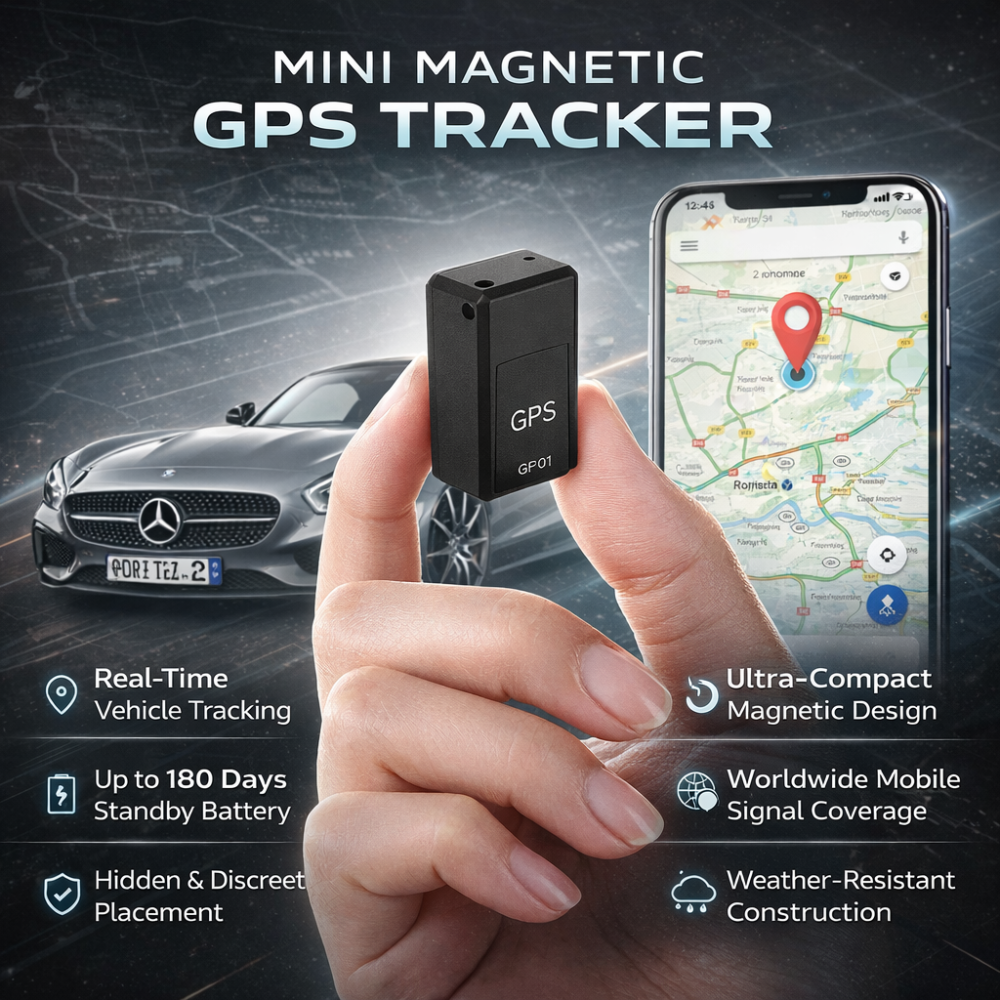 GPS Tracker Mini Magnetic Vehicle Security Locator