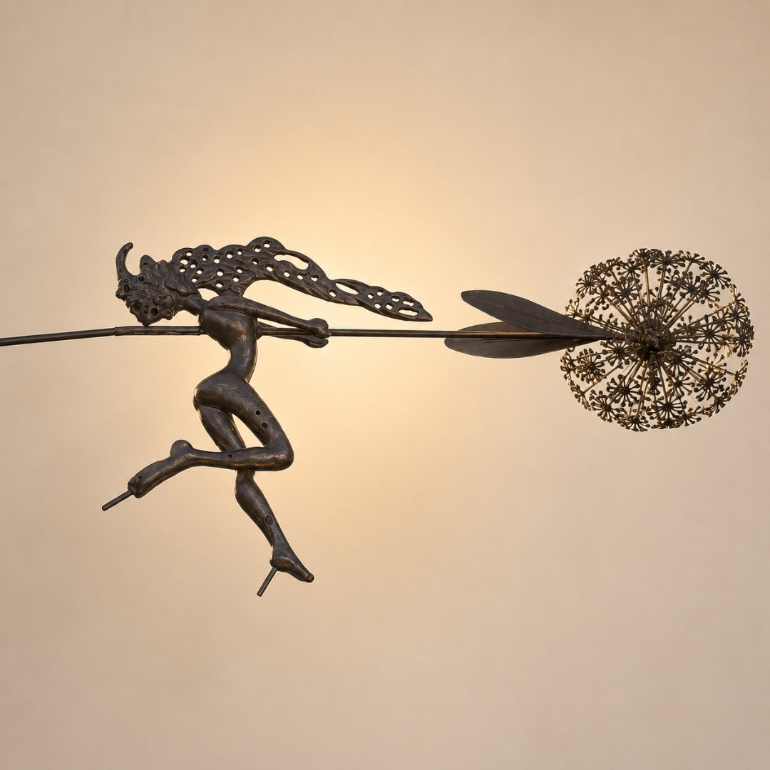 Metal Fairy Garden Stake for Outdoor Decor