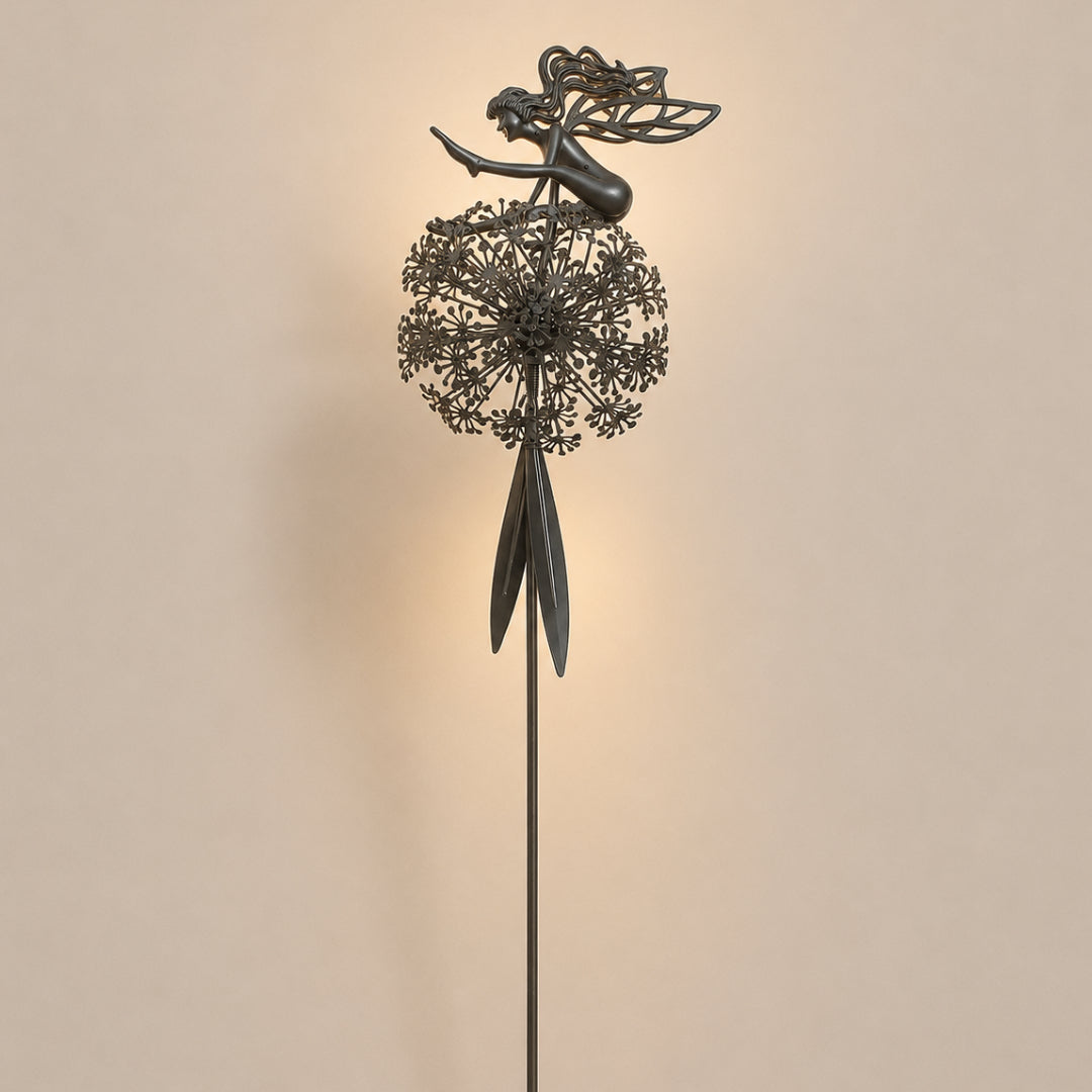 Metal Fairy Garden Stake for Outdoor Decor