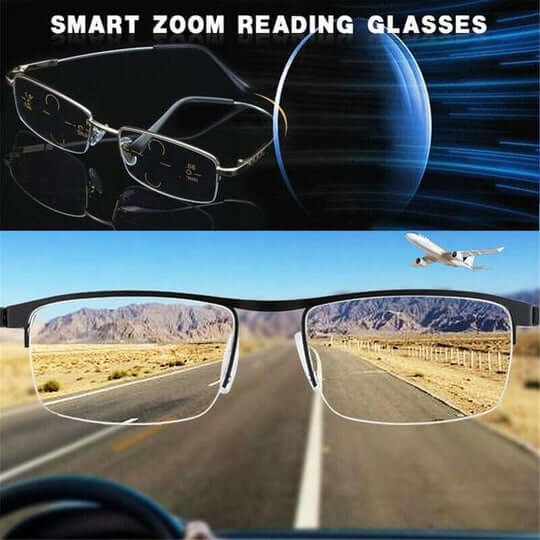 Anti-Glare Light-Adaptive Reading Glasses