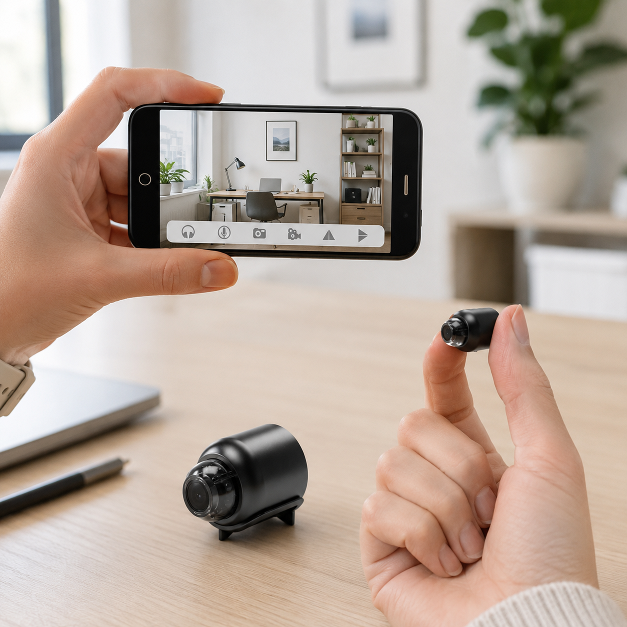 Compact Wireless HD Home Surveillance Camera