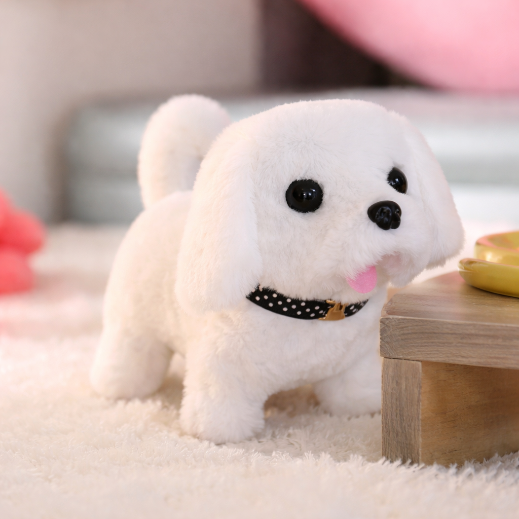 Interactive Walking Barking Plush Puppy Toy