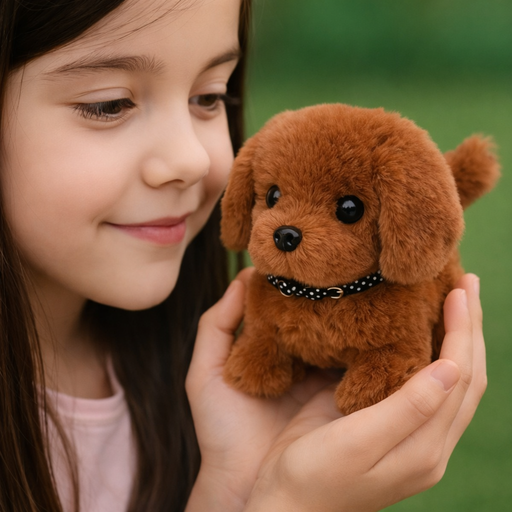 Interactive Walking Barking Plush Puppy Toy