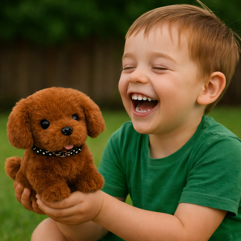 Interactive Walking Barking Plush Puppy Toy