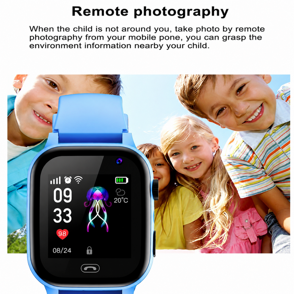 Waterproof Kids GPS Smartwatch with 4G Camera