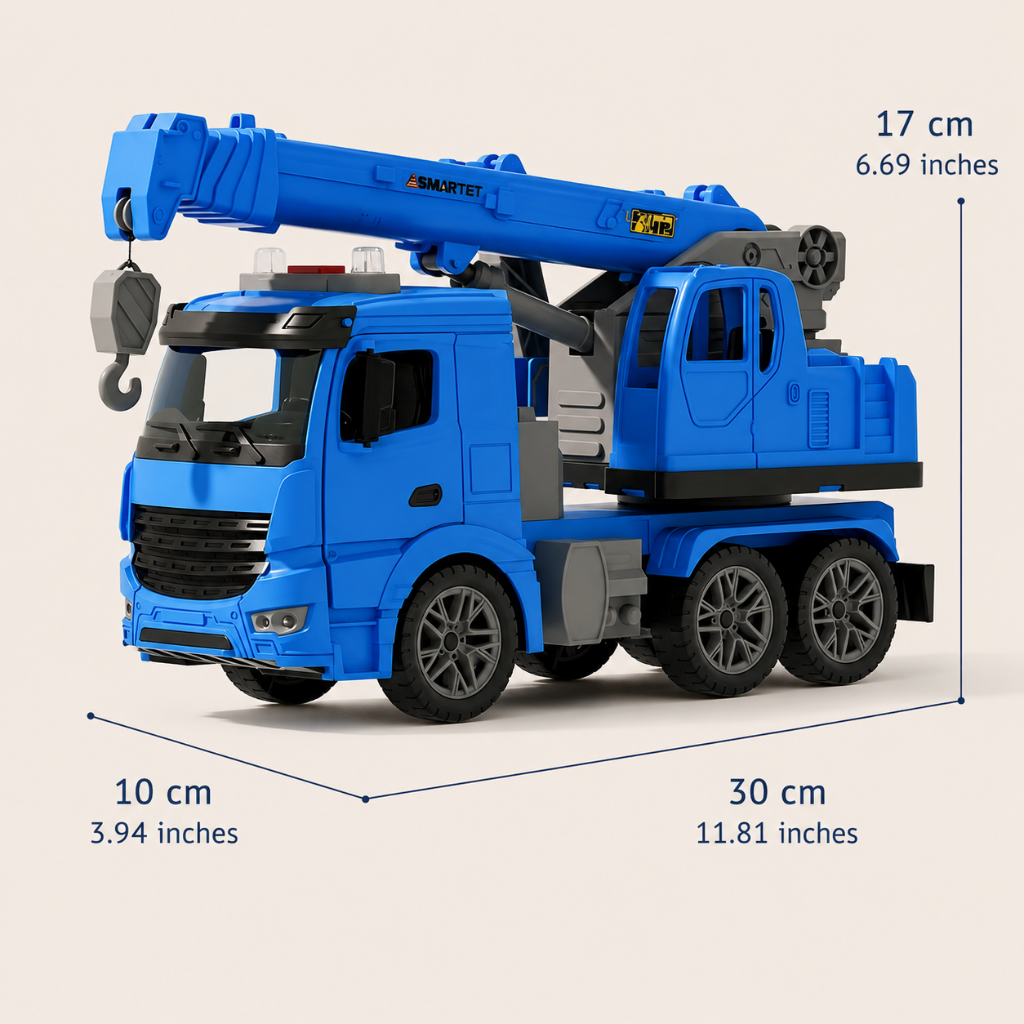 Kids' Crane Truck Playset with Lights and Sound