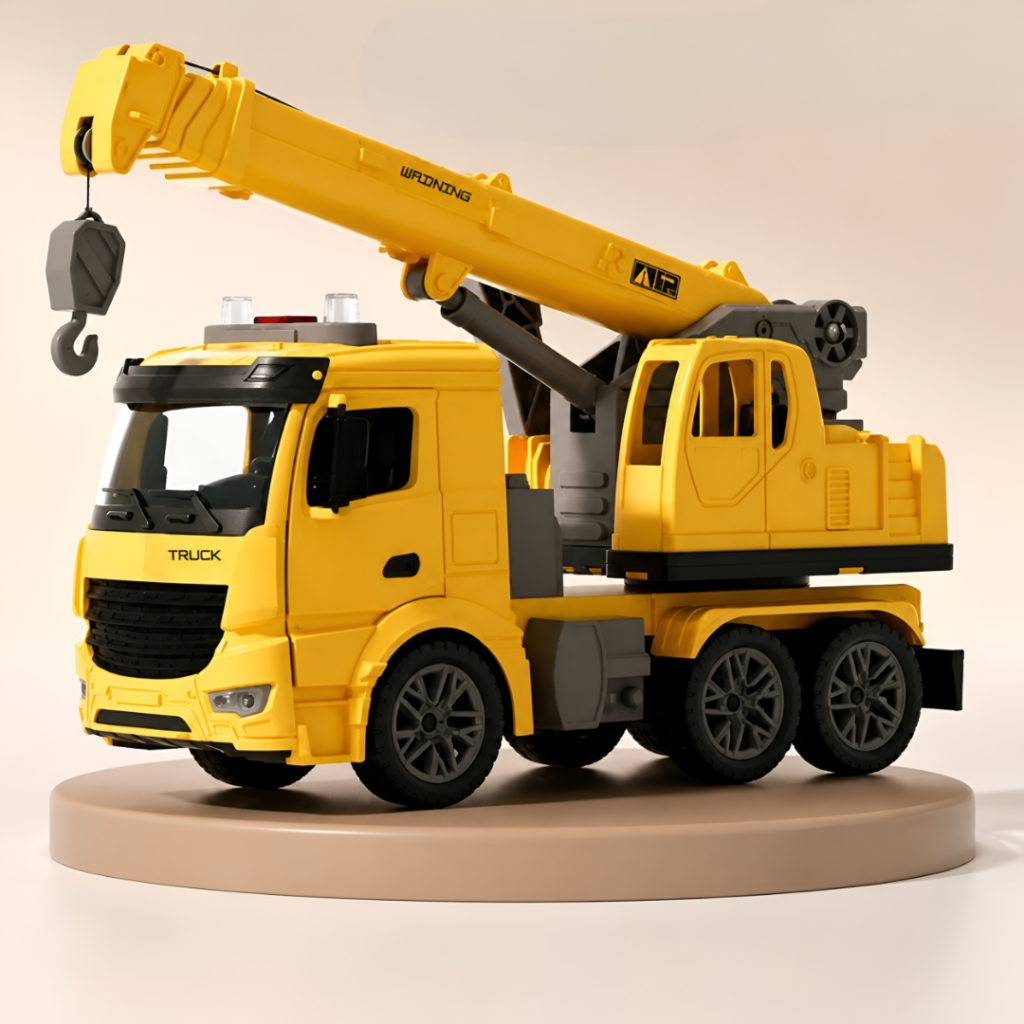 Kids' Crane Truck Playset with Lights and Sound
