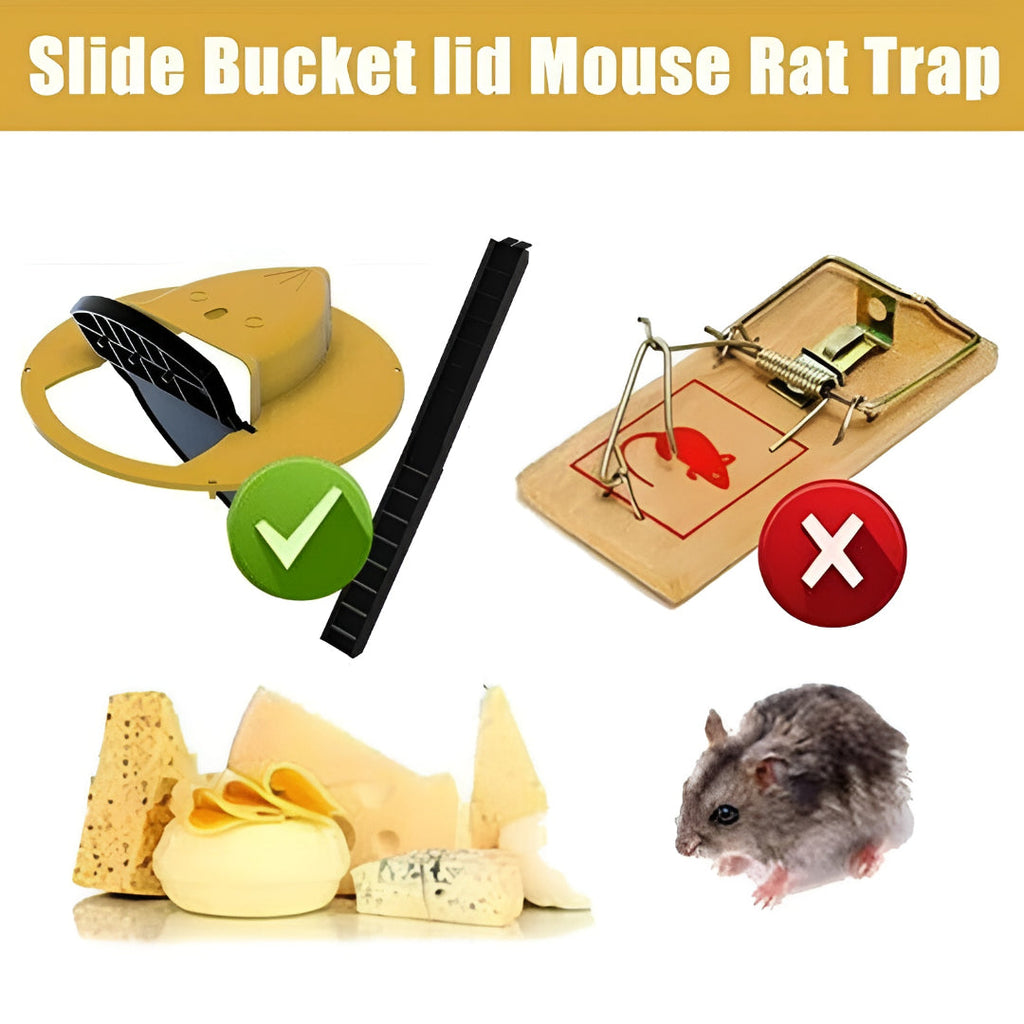 Auto Reset Bucket Lid Rodent Trap