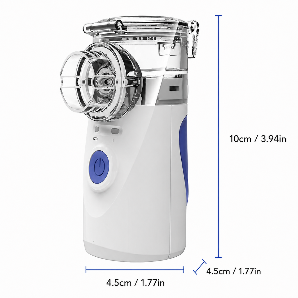 Compact Ultrasonic Mist Inhaler for Respiratory Care
