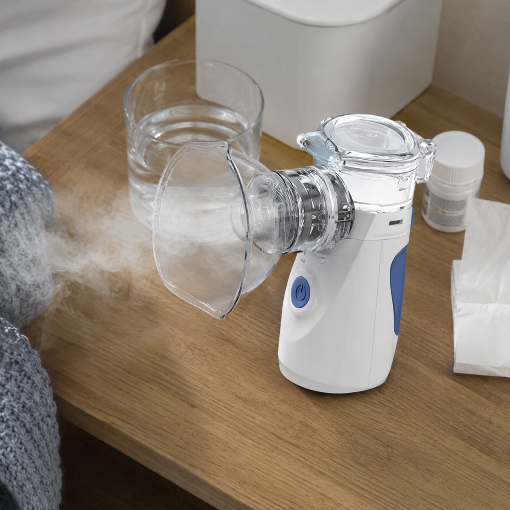Compact Ultrasonic Mist Inhaler for Respiratory Care