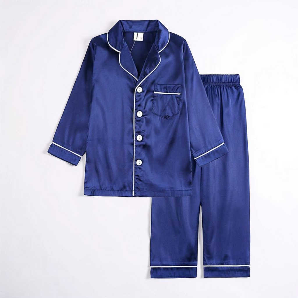 Soft Button-Front Pajama Set for Kids