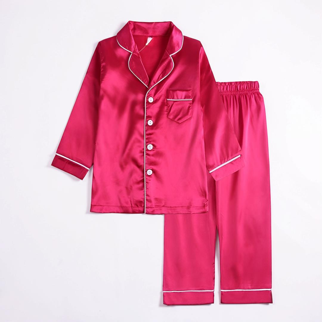 Soft Button-Front Pajama Set for Kids