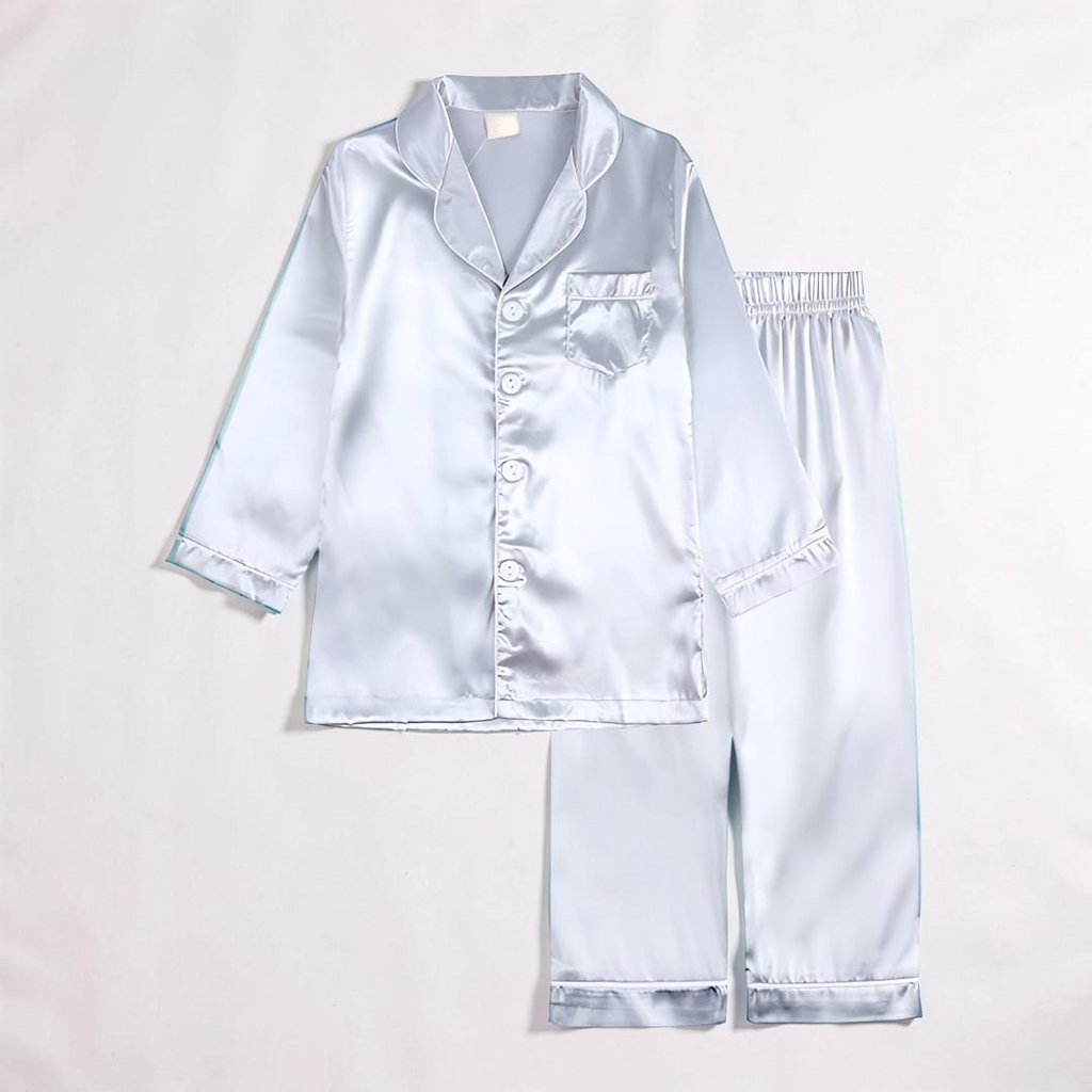 Soft Button-Front Pajama Set for Kids