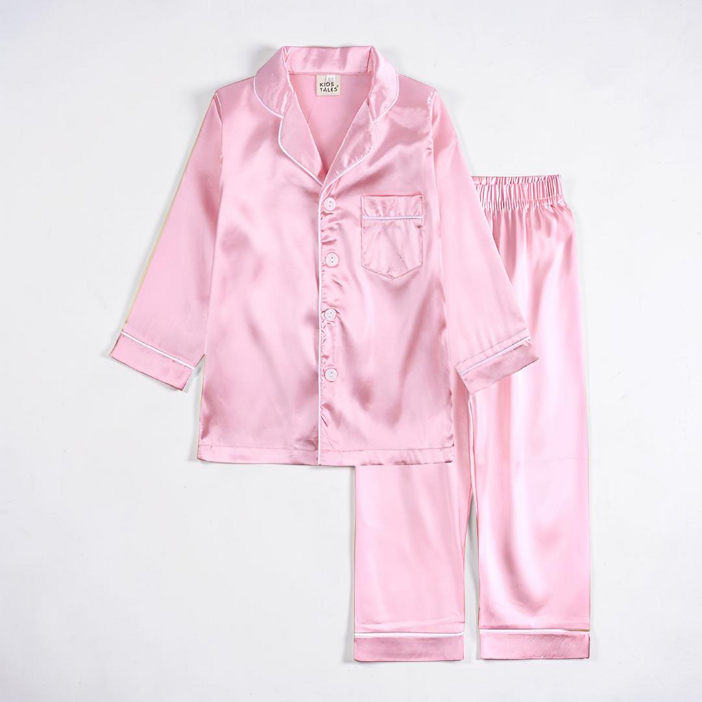 Soft Button-Front Pajama Set for Kids