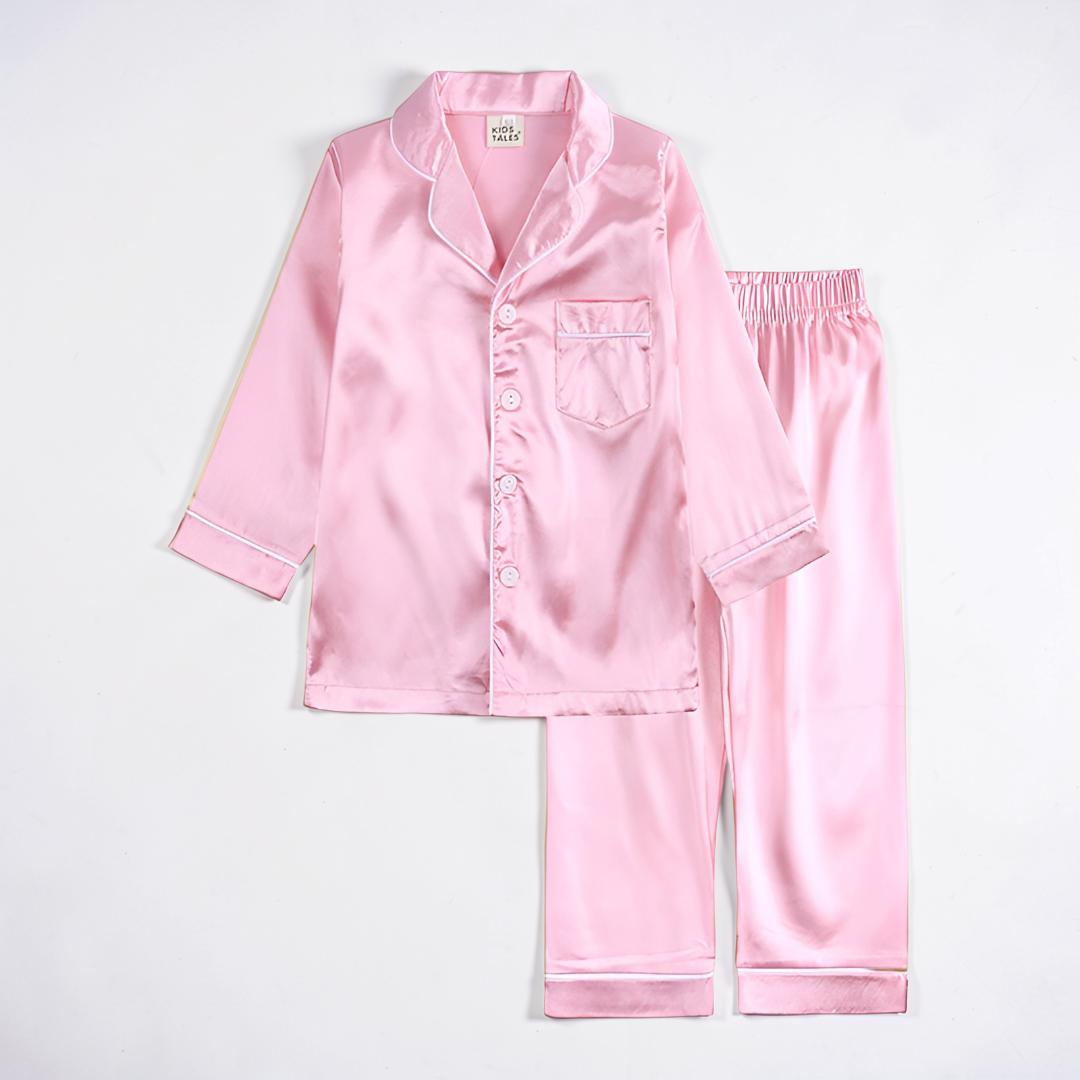 Soft Button-Front Pajama Set for Kids