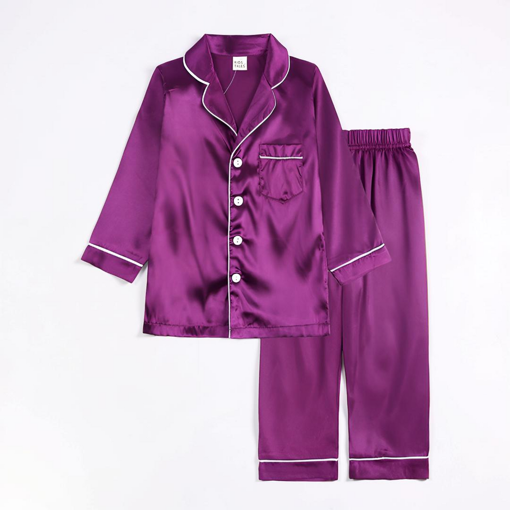 Soft Button-Front Pajama Set for Kids