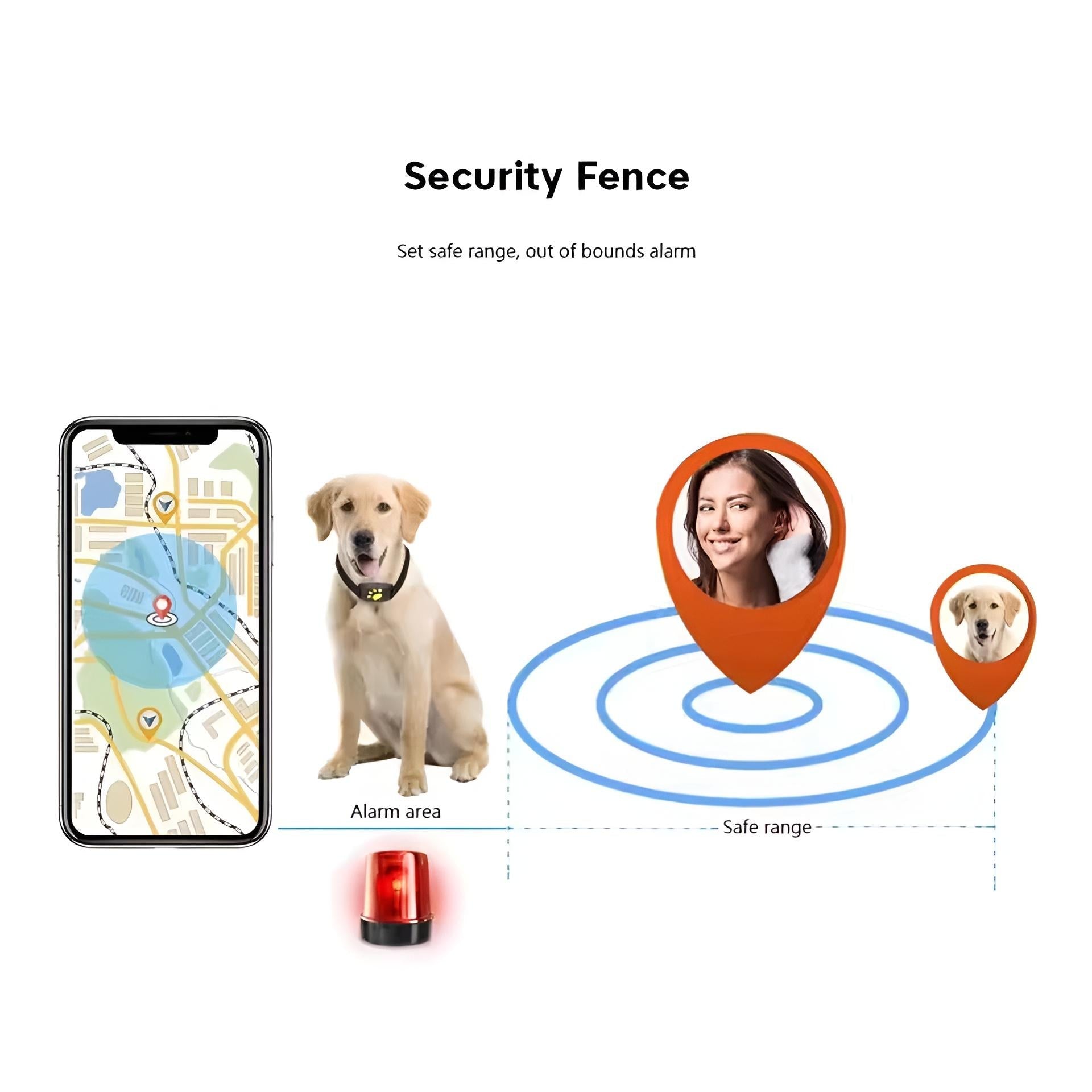 Waterproof Real-Time GPS Locator Collar for Pets