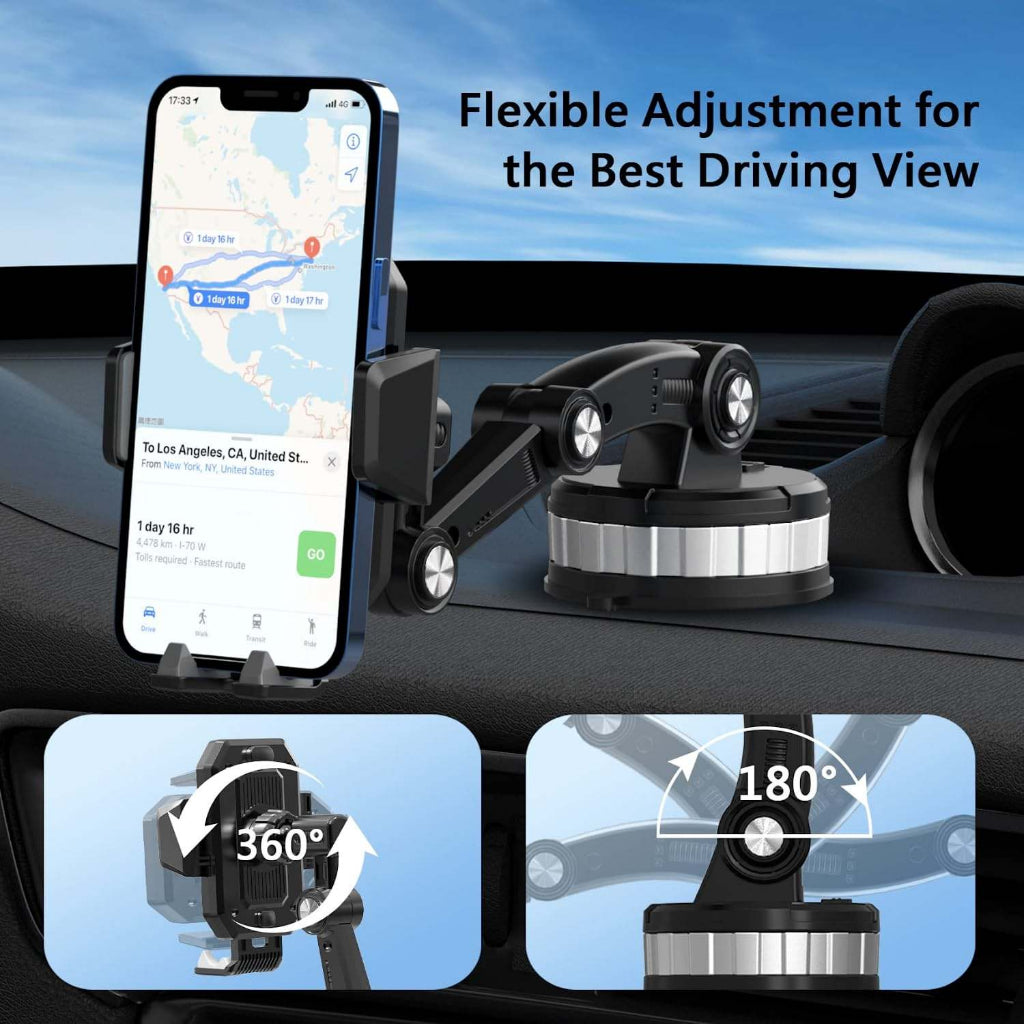 Adjustable Suction Dashboard Car Phone Mount