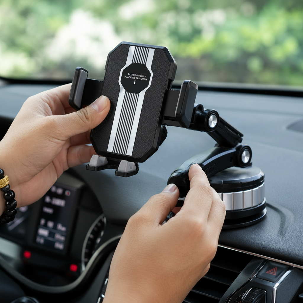 Adjustable Suction Dashboard Car Phone Mount