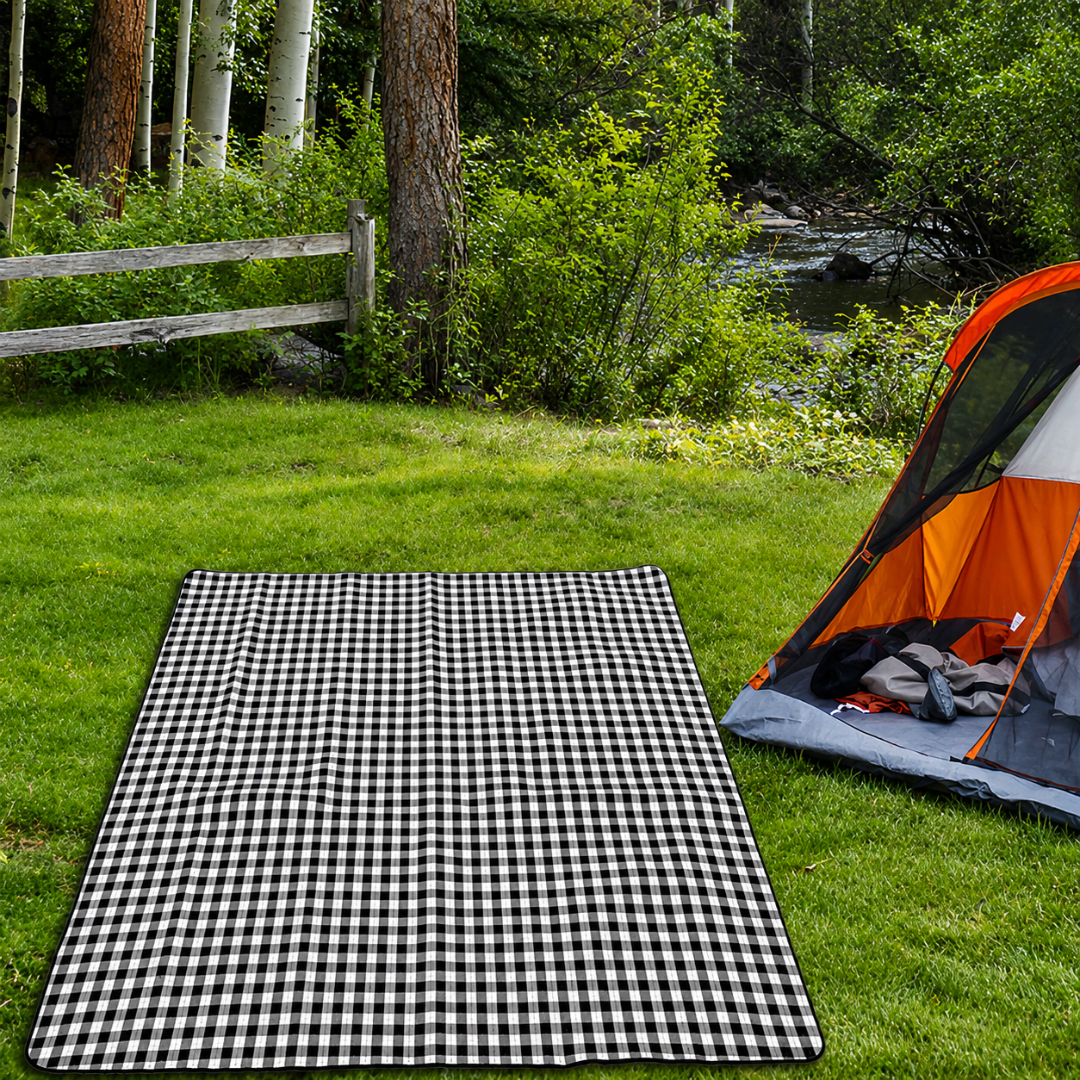Foldable Plaid Outdoor Picnic Mat