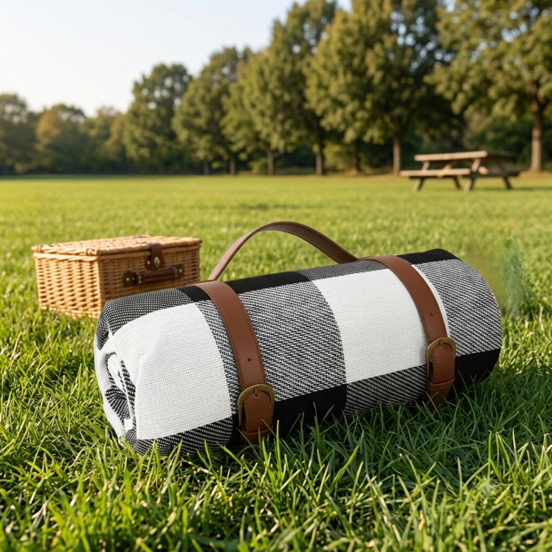 Foldable Plaid Outdoor Picnic Mat