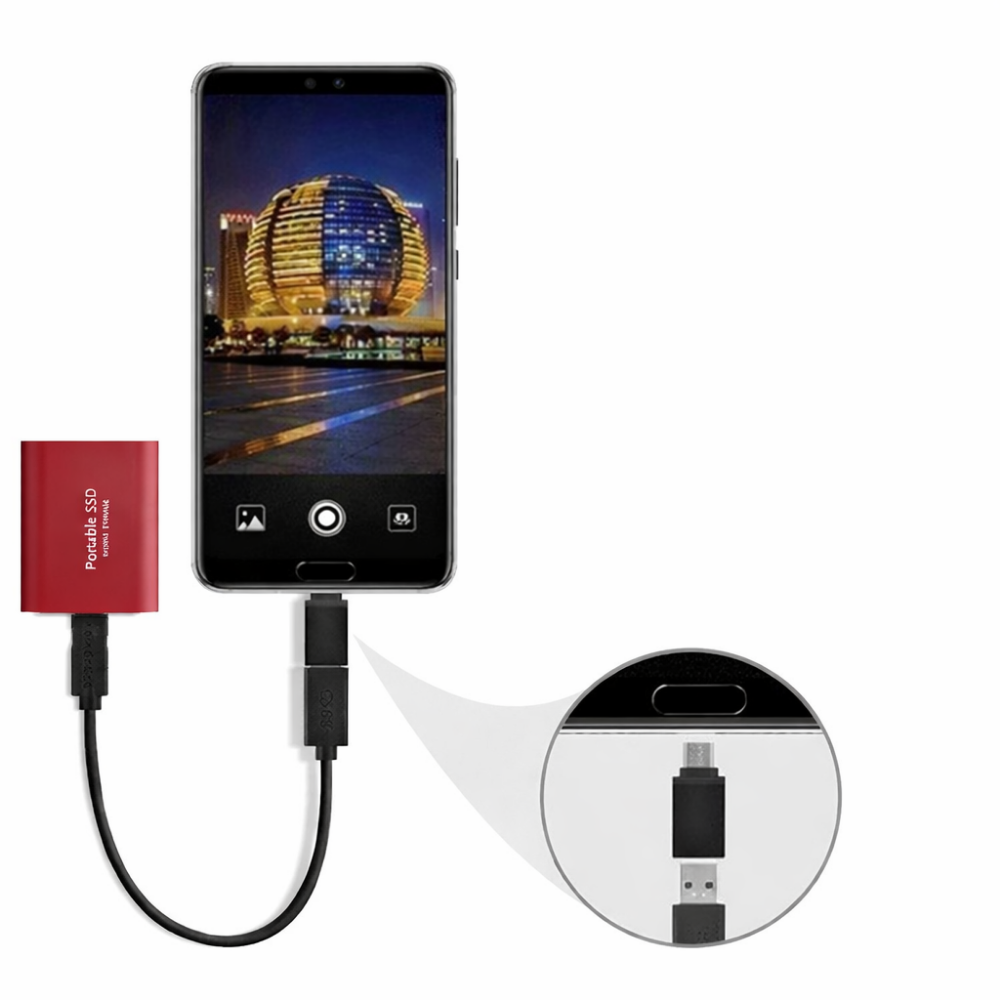 External SSD 512GB Portable USB C Storage Drive