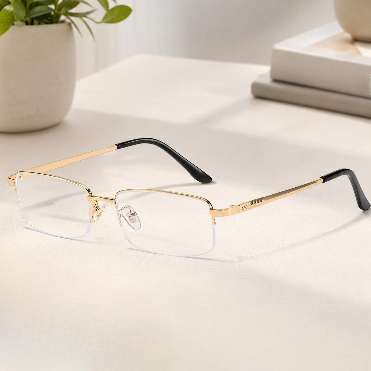 Anti-Glare Light-Adaptive Reading Glasses