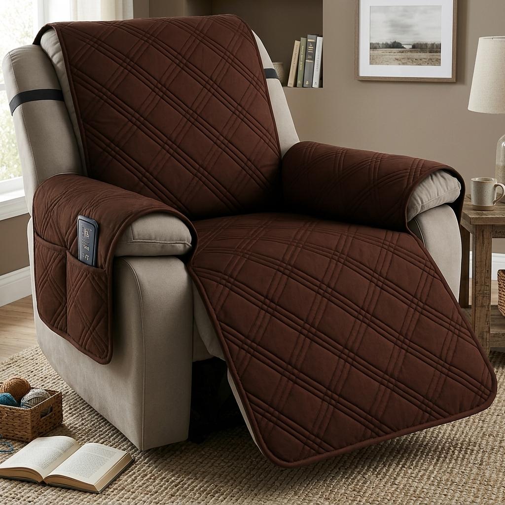 Quilted Waterproof Recliner Chair Slipcover