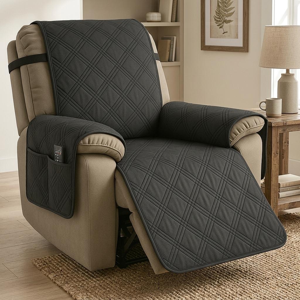 Quilted Waterproof Recliner Chair Slipcover