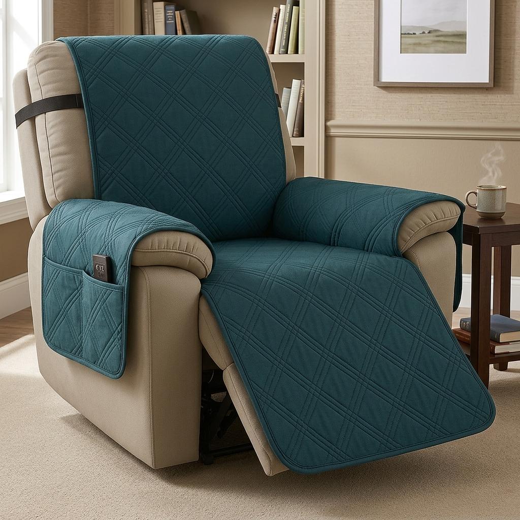 Quilted Waterproof Recliner Chair Slipcover