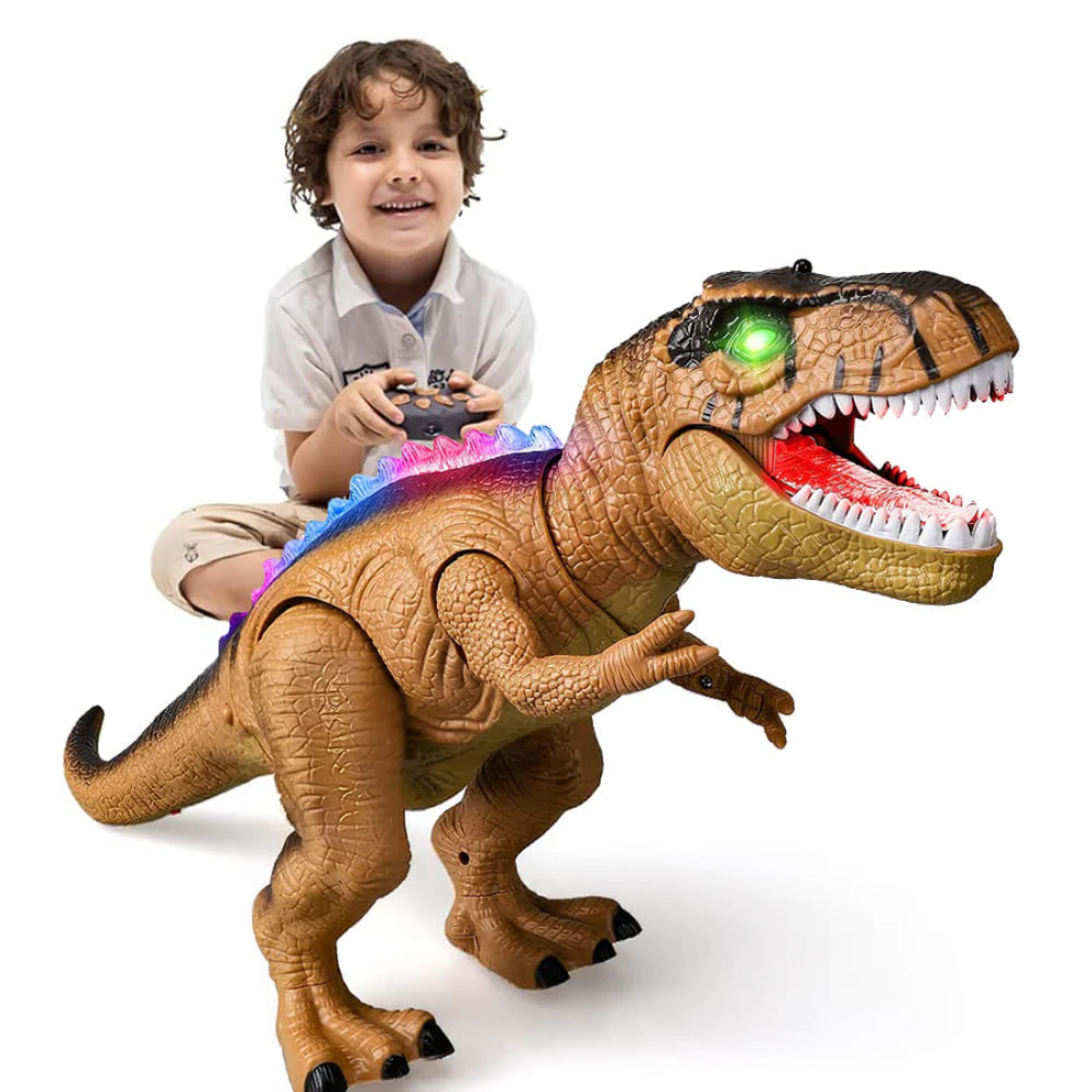 Remote-Controlled Walking and Roaring Dinosaur Figure