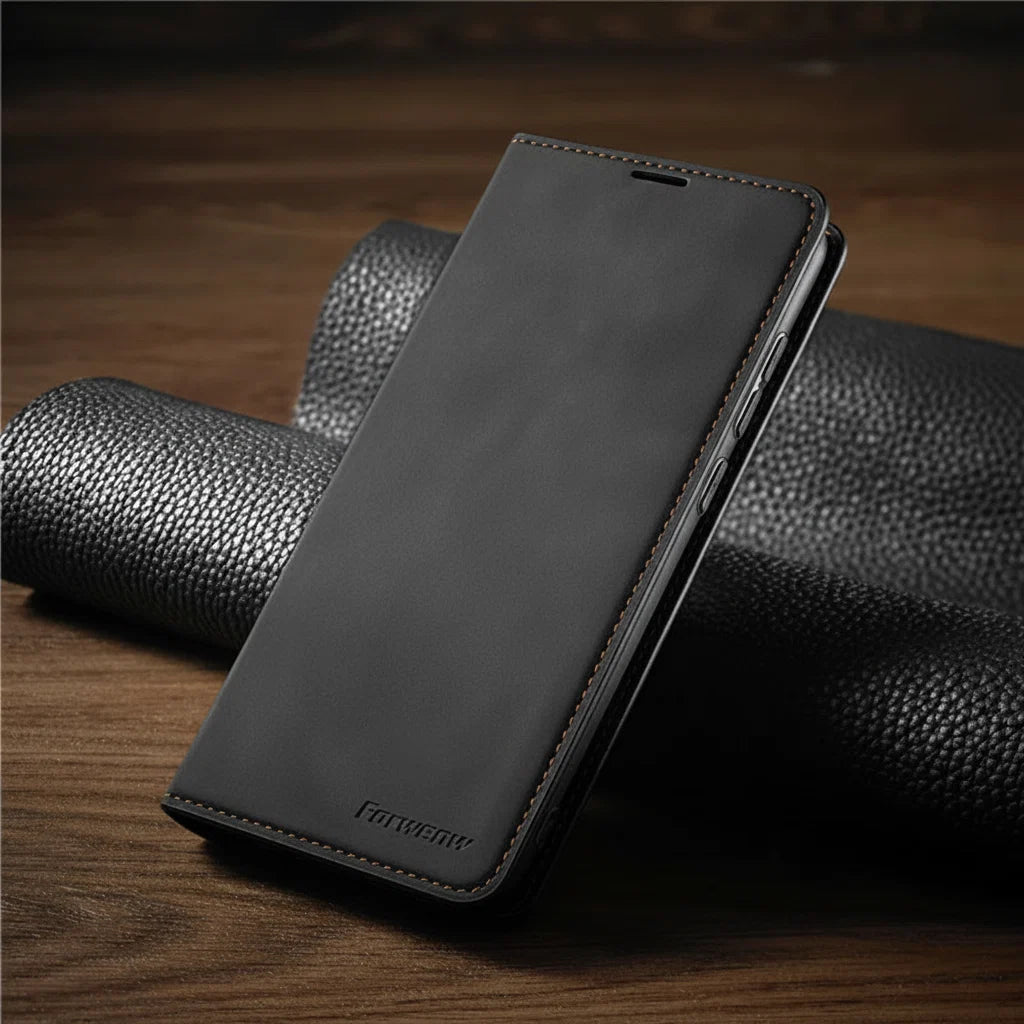 Card Slot Leather Wallet Case for iPhone