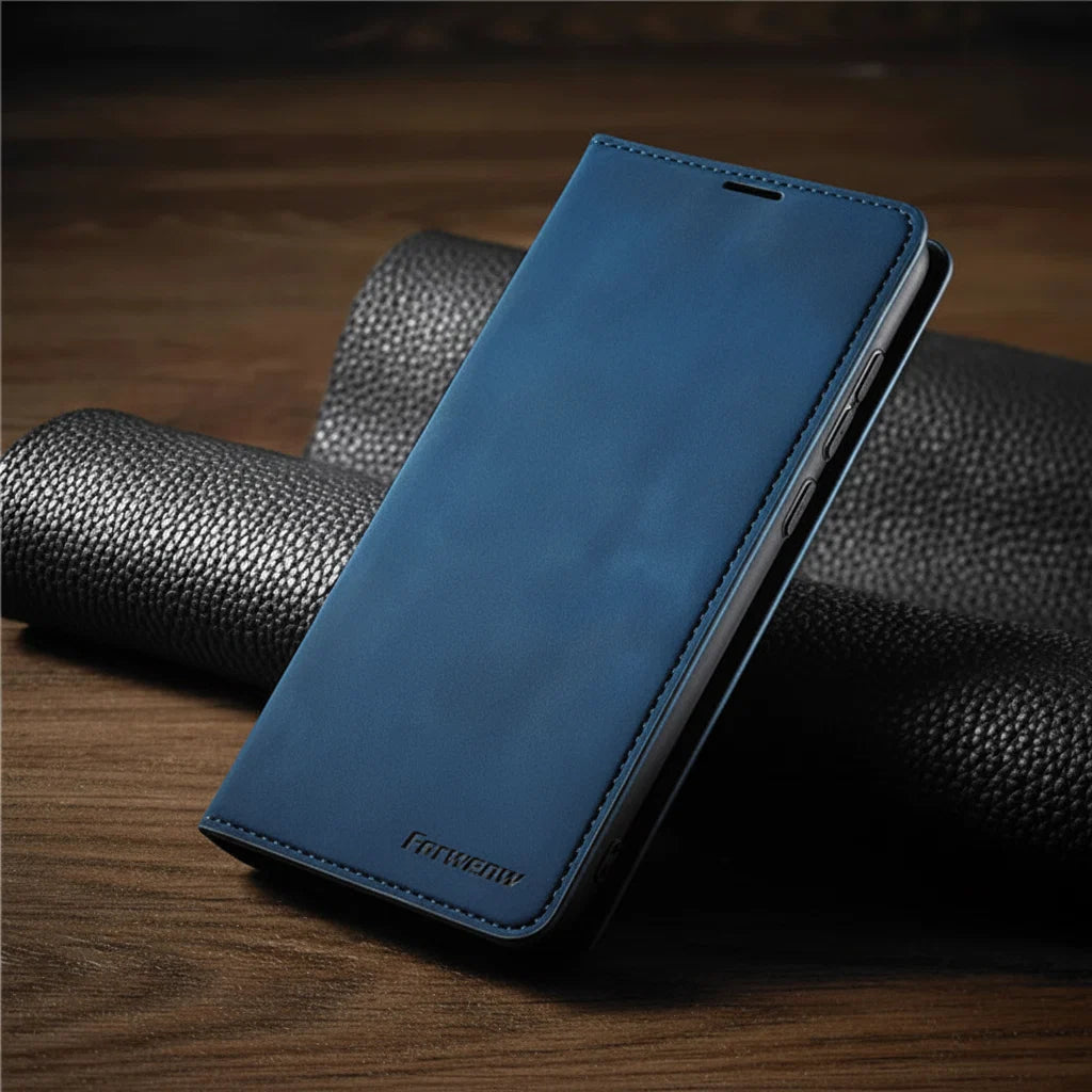 Card Slot Leather Wallet Case for iPhone