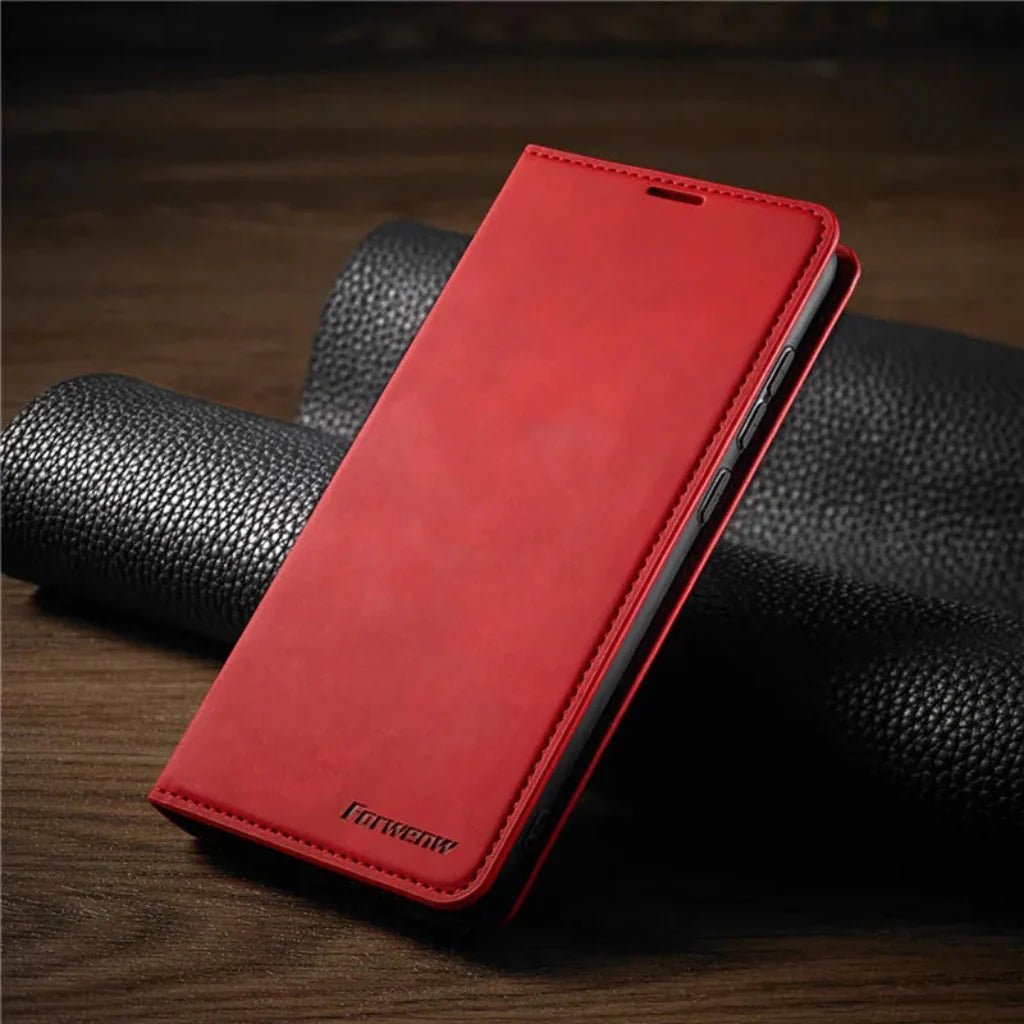 Card Slot Leather Wallet Case for iPhone