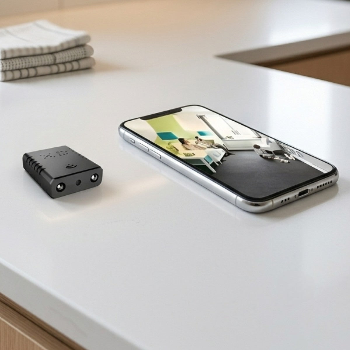 Compact WiFi Home Camera with Night Vision