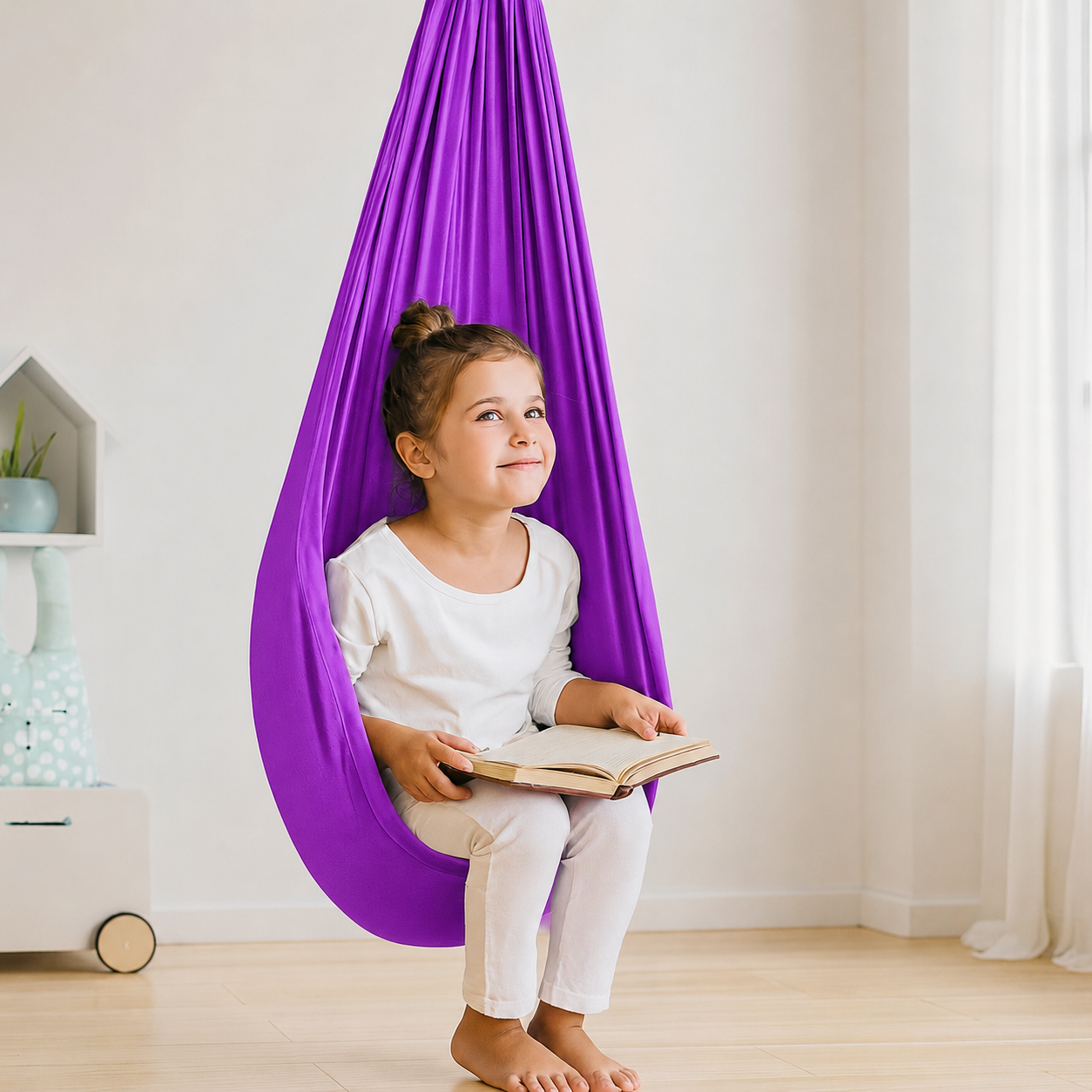 Indoor Cotton Sensory Swing Seat for Kids