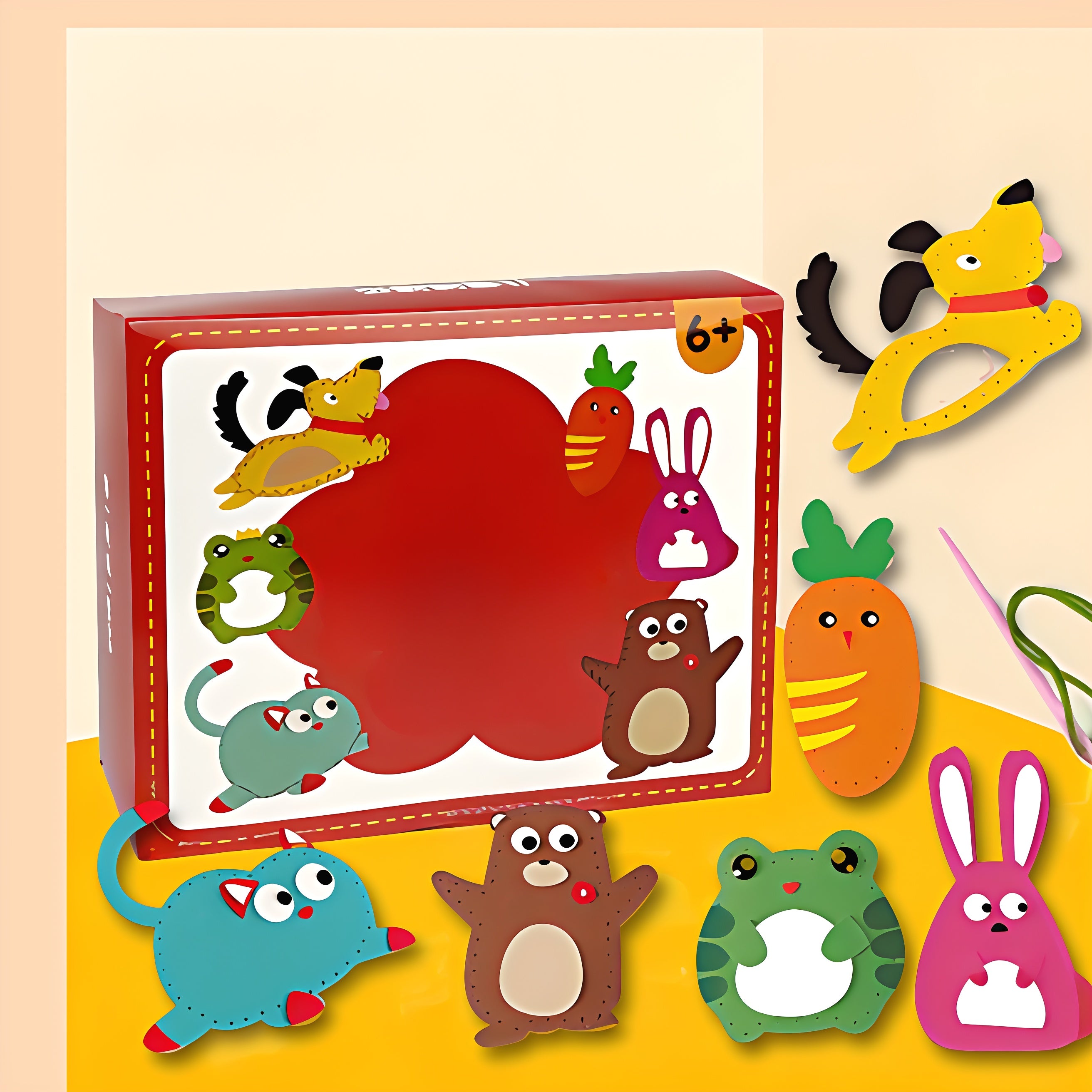 Sewing Kit Kids Felt Animal Craft Set Beginner Activity