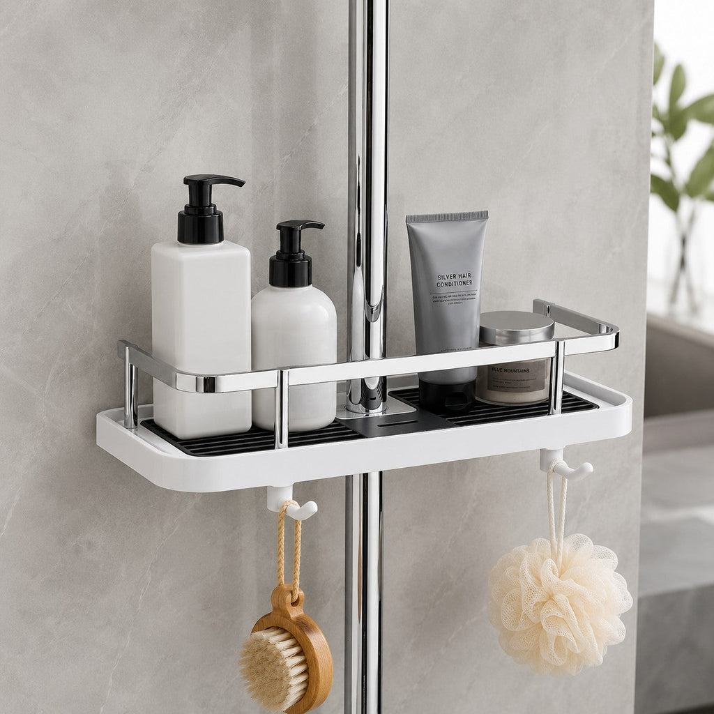 Stainless Steel Shower Caddy Storage Shelf