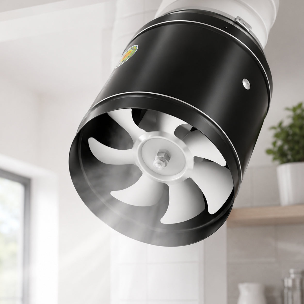 Wall-Mounted Silent Kitchen Extractor Fan