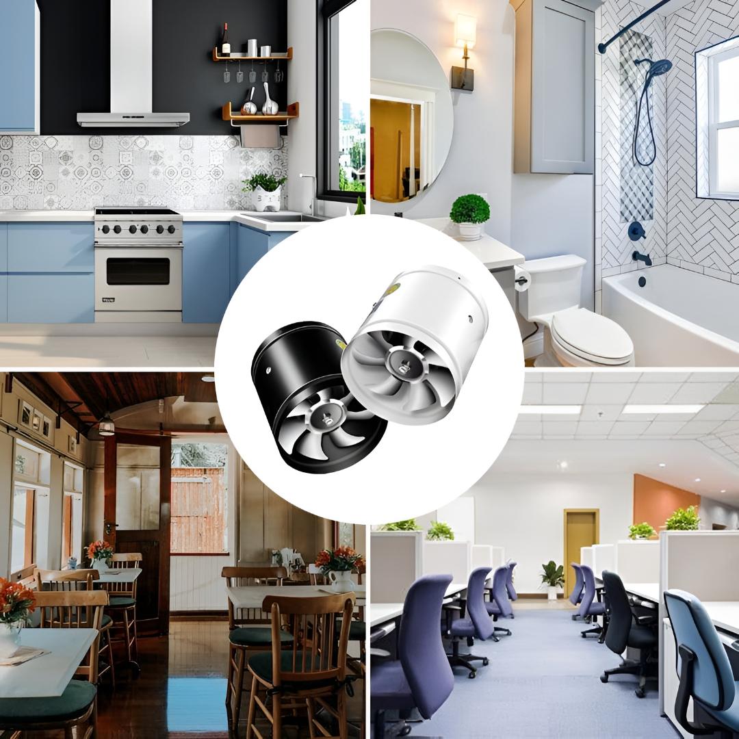 Wall-Mounted Silent Kitchen Extractor Fan
