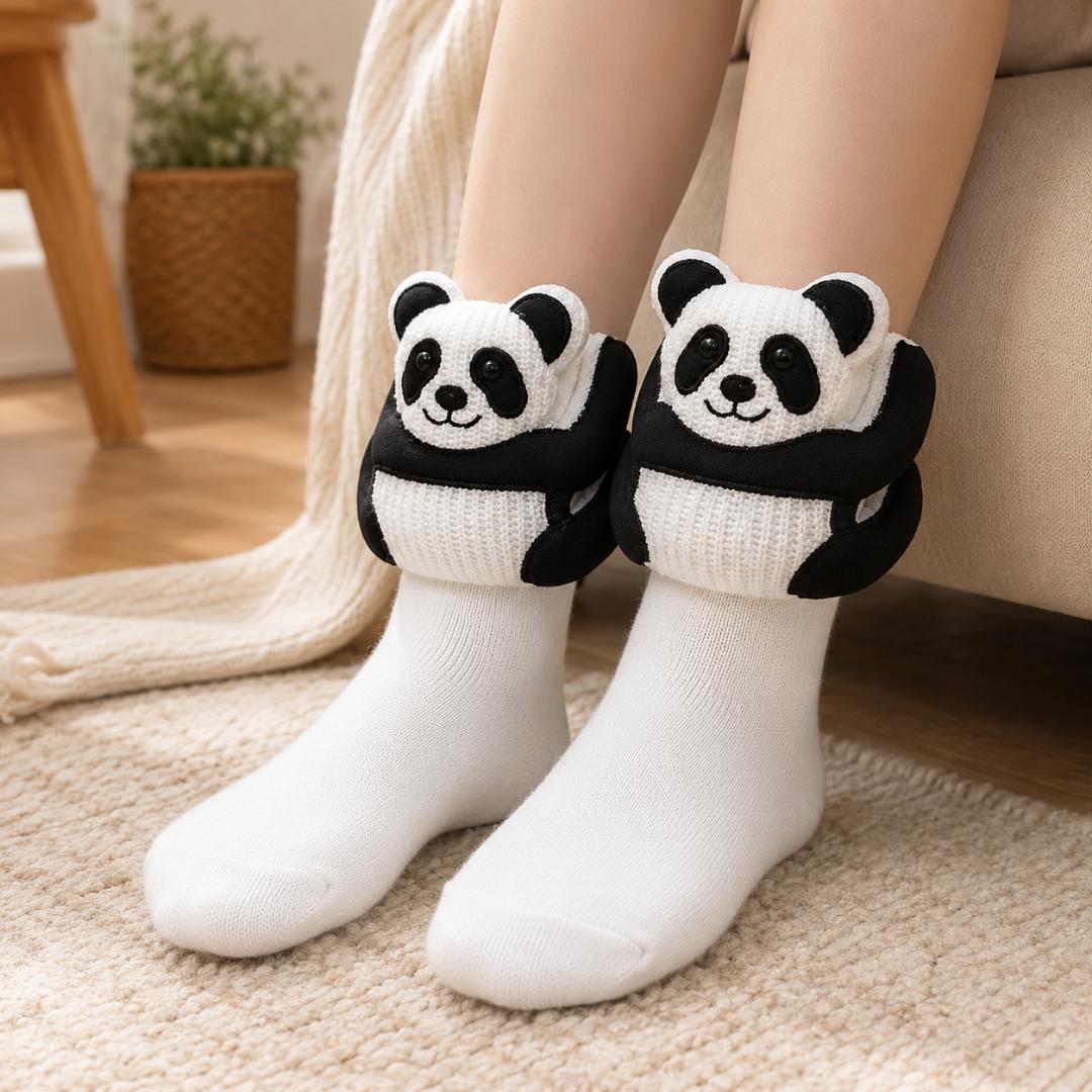 Cute Animal Plush Indoor Slipper Socks
